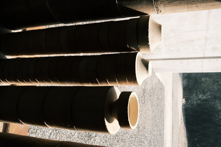 Clay embryos and molds at a ceramic studio in Jingdezhen, Jiangxi, Chinaの写真素材