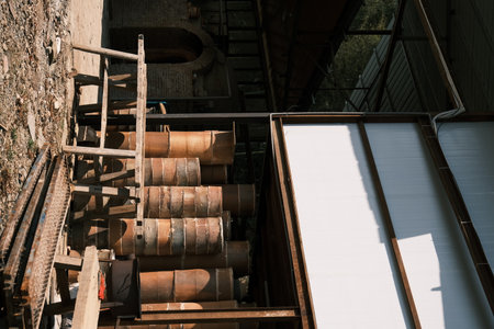 Clay embryos and molds at a ceramic studio in Jingdezhen, Jiangxi, Chinaの写真素材