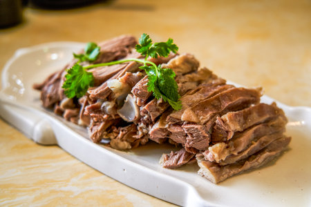 Delicious and flavorful hand-pulled mutton from Northwest China