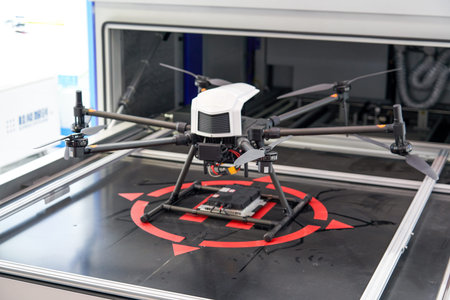 Picture: Large drones and take-off platforms for industrial use
