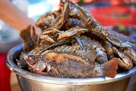 1 Crispy and delicious fried river fish