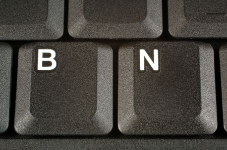 A close-up of a computer keyboardの写真素材