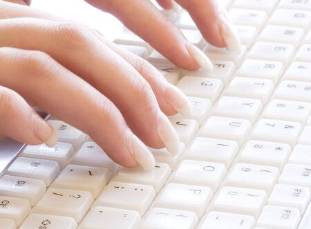 secretary typing