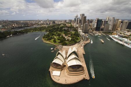 Sydney city from the airのeditorial素材