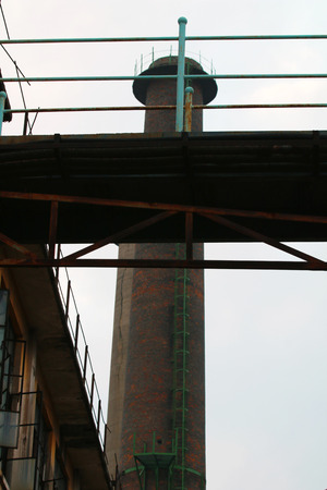 Guangzhou Factory Chimneyの写真素材