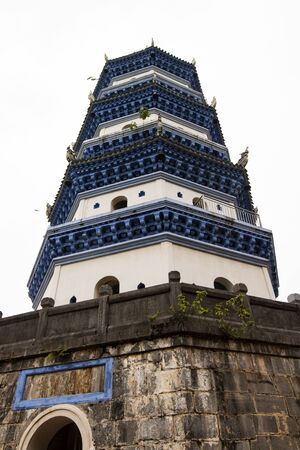 Huilong Tower, Yongzhou, Hunan, Chinaの写真素材