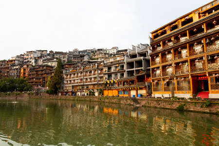 Fenghuang Ancient City Scenery, Hunan, Chinaのeditorial素材