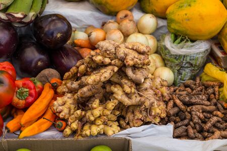 Food in Peruvian marketの写真素材