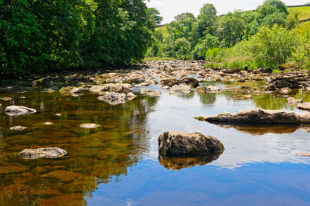 Rocks and boulders of all sizes litter the River Ribble near Little Stainforth in the Yorkshire...