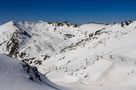 remarkables ski field, queenstown, new zealandの写真素材