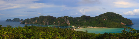 Ko Phi Phi tropical island paradise in thailandの写真素材