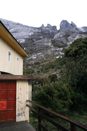 Laban Rata Hut on Mount Kinabaluの写真素材