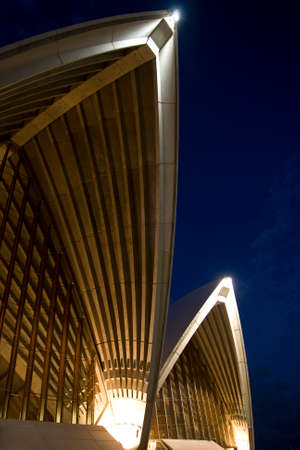 Sydney opera house architecture night shotのeditorial素材