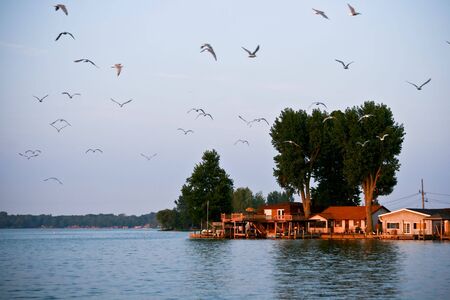 lakefrontの写真素材