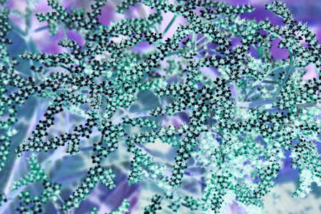 Blue tinted abstract  based on natures own design.の写真素材