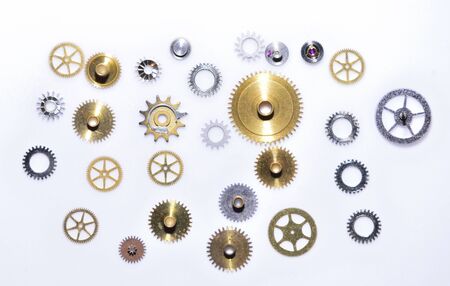 Watch Parts dismantled.Macro study of  precisely engineered watch parts.の写真素材