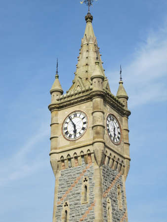 Stone Clock Tower in Machynlleth