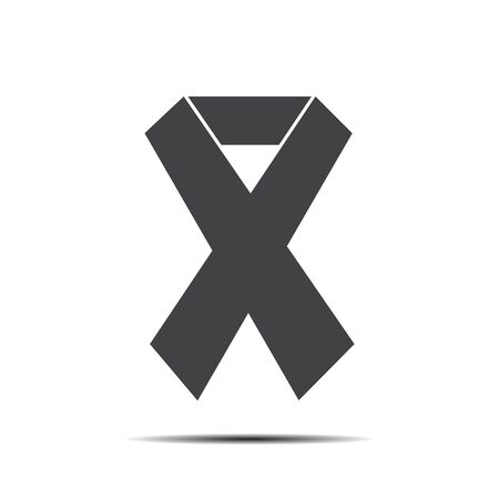 vector breast ribbon on a white backgroundのイラスト素材