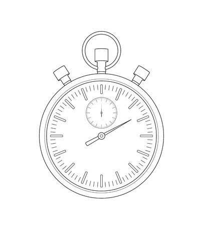 Vector stopwatch sketchのイラスト素材
