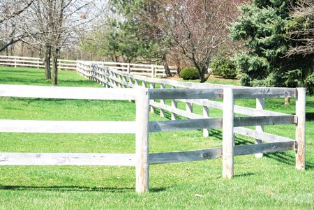 Weathered Corral Fenceの写真素材