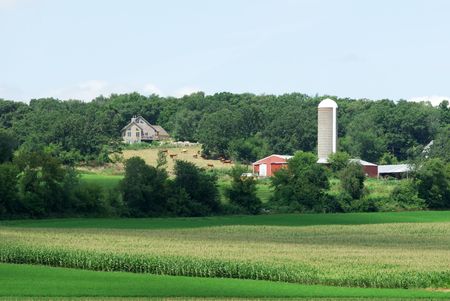 Farm in the Distanceの写真素材