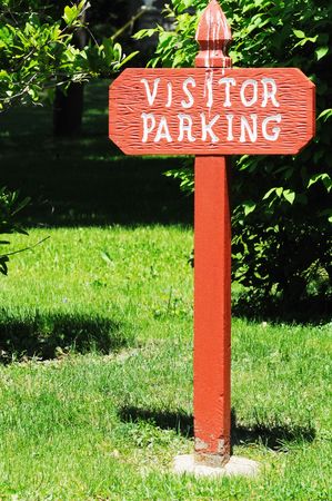 Visitor Parking Signの写真素材