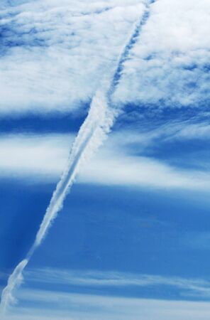 Jetstream Through Cloudsの写真素材