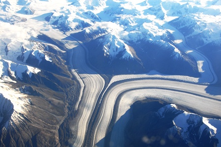 Glaciers from Aboveの写真素材