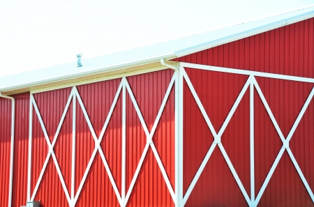 X on Red Barn