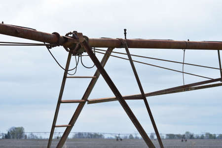 Pivot Irrigation System Closeupの写真素材