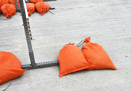 Sandbags and Barricadeの写真素材