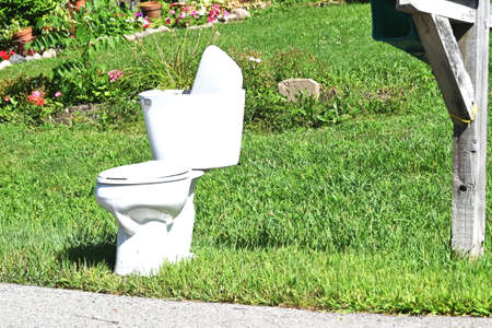 Toilet at the Curbの写真素材