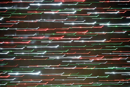 Blurred Christmas Lightsの写真素材