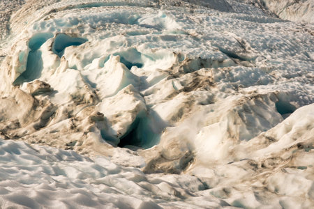 Flying by helicopter to the glacier and then Heli hiking on the glacier floor high up in the...