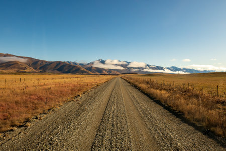 Agricultural pasture land in the high country of the south island of NZ