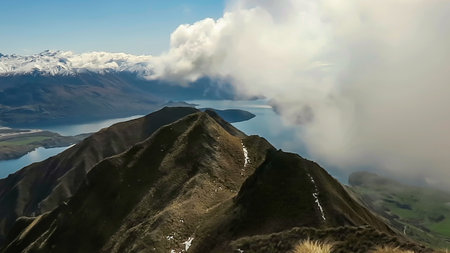 Incredible day hike up Roys Peak with amazing scenery of  the Southern Alps and Lake Wanaka