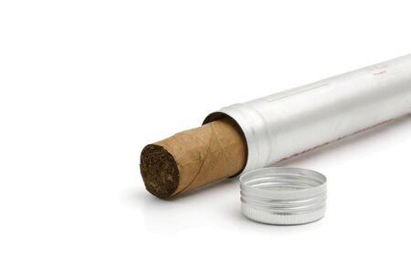 luxury cigar in coverの写真素材