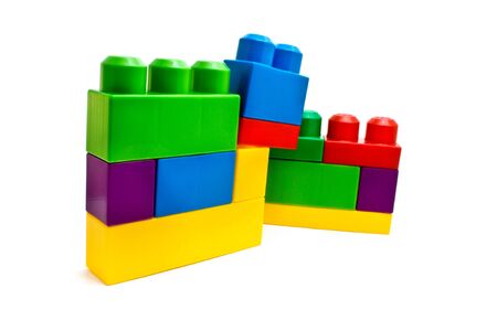 isolated colorful blocks