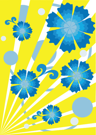 abstract floral backgroundのイラスト素材