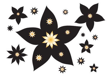 abstract floral backgroundのイラスト素材