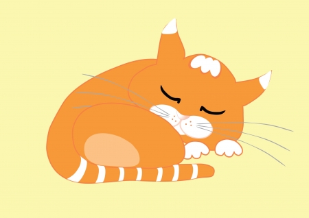 cat sleepのイラスト素材