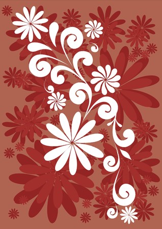 floral backgroundのイラスト素材