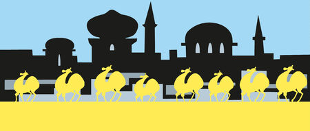 asia backgroundのイラスト素材