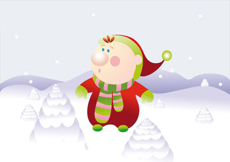 winter pictureのイラスト素材