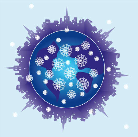 snow planetのイラスト素材