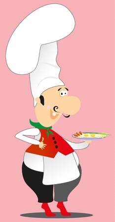 cook take foodのイラスト素材