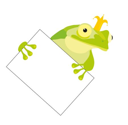 frog take bannerのイラスト素材