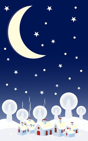 vector illustration - snow homeのイラスト素材