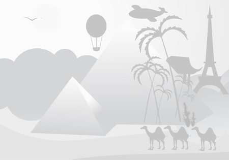 gray backgroundのイラスト素材