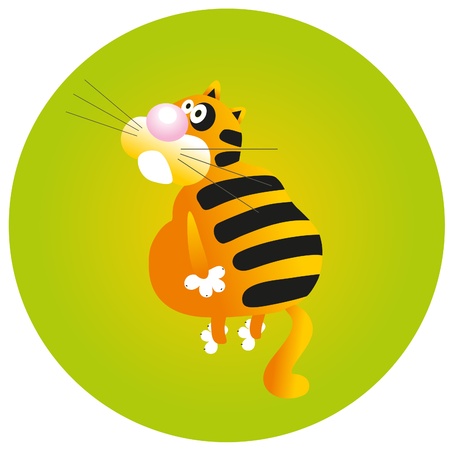 vector illustration - big catのイラスト素材